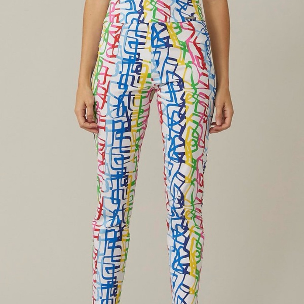 Joseph Ribkoff Size 16 Womens Pull-on Straight Leg Jeggings Multicolor